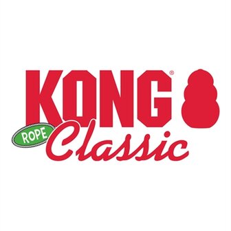 Kong classic met touw rood / geel