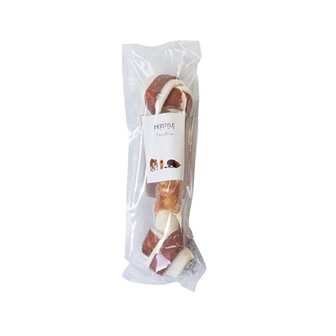 Petstyle living geknoopt bot multicolor met kip