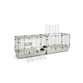 Savic clubix 200 knaagdierkooi zwart / lichtgrijs