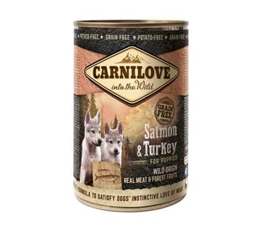 Carnilove dog blik zalm / kalkoen voor puppies