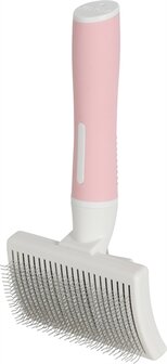Zolux anah slickerborstel intrekbaar roze / wit