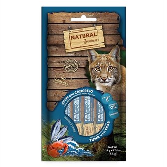 Natural greatness creamy tuna with crab hair and skin support