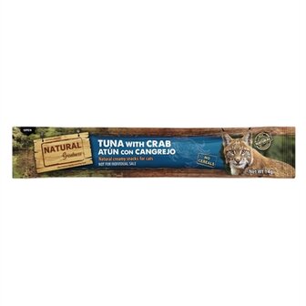 Natural greatness creamy tuna with crab hair and skin support