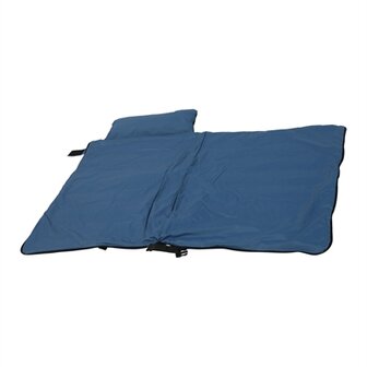 Zolux bivouak hondendeken / slaapzak 2in1 blauw