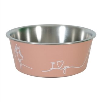 Zolux love voerbak hond roze