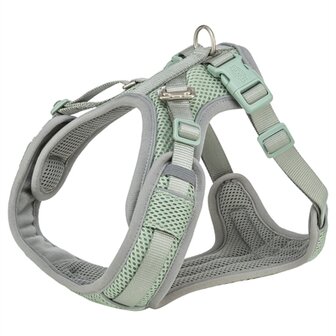 Trixie hondentuig premium flexmesh brede borst saliegroen