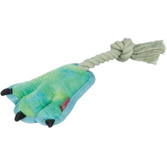 Trixie dierenpoot met touw groen