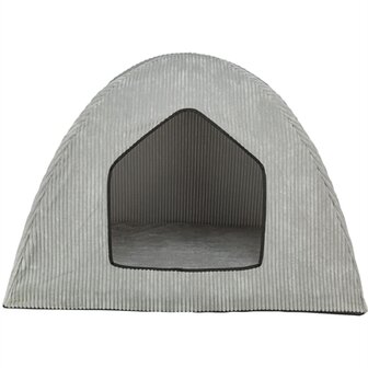 Trixie hondenmand tent jonna vital ribstof lichtgrijs