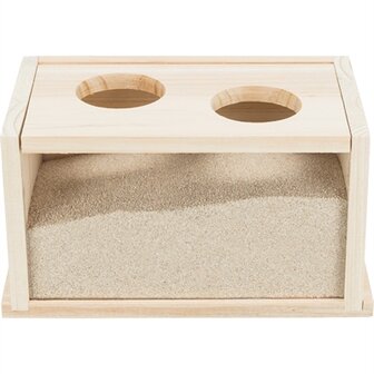 Trixie zandbad hamster / gerbil onbehandeld hout