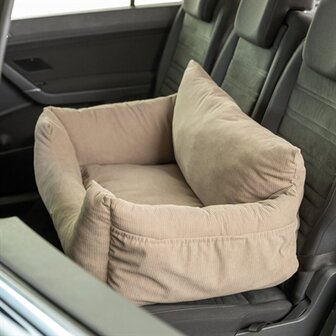 Trixie autostoel dubbel taupe