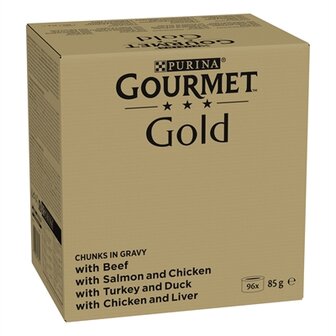 Gourmet gold chinks in gravy rund / zalm / kalkoen / kip