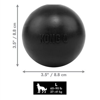 Kong extreme bal met gat zwart