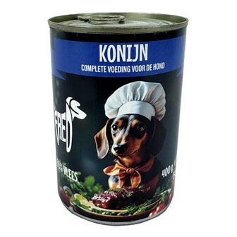 Freds blik vers konijn
