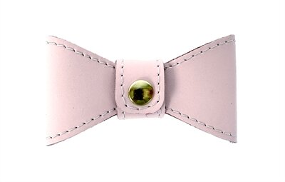 Sazzz vlinderstrik glamper classic leer lichtroze