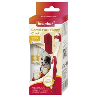 Beaphar tandpasta en borstel combi-pack puppy