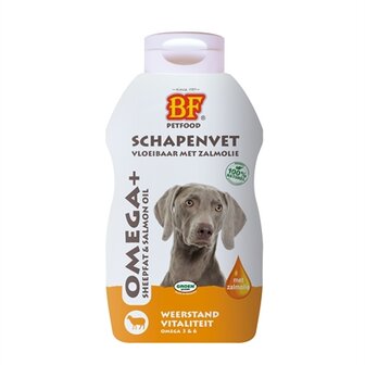 Bf petfood vloeibaar schapenvet met zalmolie