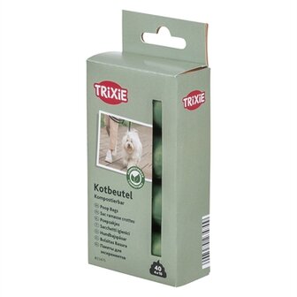 Trixie poepzakjes composteerbaar bosgroen
