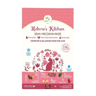 Pawfect freeze dried foods cat chicken recipe