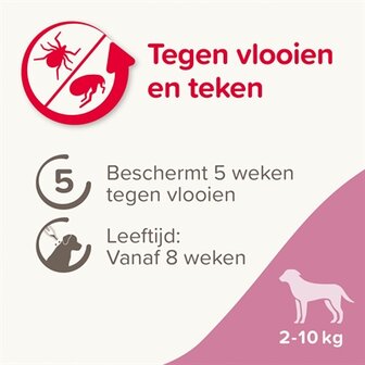 Beaphar fiprotec hond tegen teken en vlooien