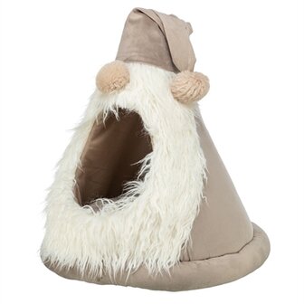 Trixie xmas tent kabouter velvet look beige