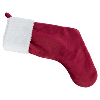Trixie xmas kerstsok pluche rood / wit