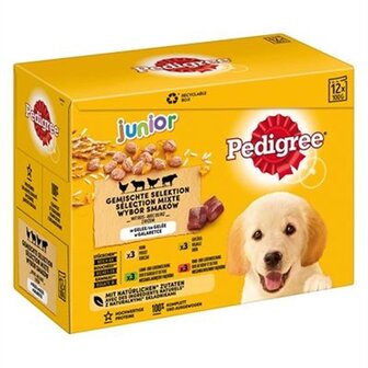 Pedigree multipack maaltijdzakjes junior in gelei