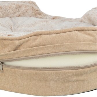 Trixie vital hondenmand lino soft ovaal beige / creme