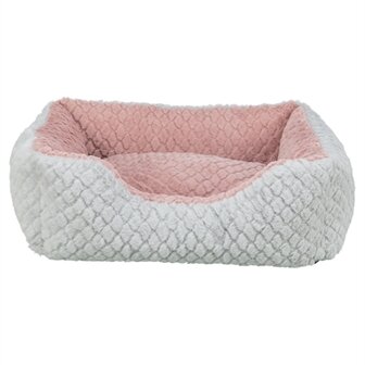 Trixie hondenmand kaline mio hoekig grijs / oudroze