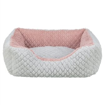 Trixie hondenmand kaline mio hoekig grijs / oudroze