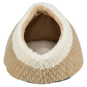 Trixie kattenmand iglo kaline mio lichtbruin / creme