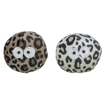 Trixie bal met ogen panterprint met kattenkruid / catnip assorti