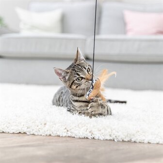 Trixie kattenhengel hart hout / katoen met kattenkruid / catnip