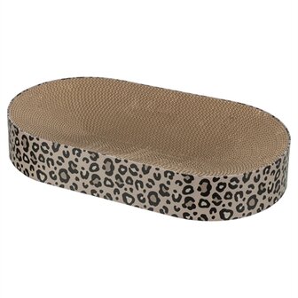 Trixie krabmat / mand leo karton met kattenkruid / catnip bruin