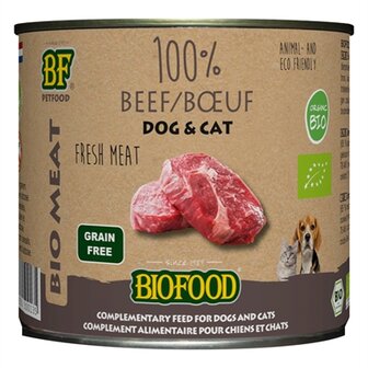 Biofood organic kat 100% rund blik