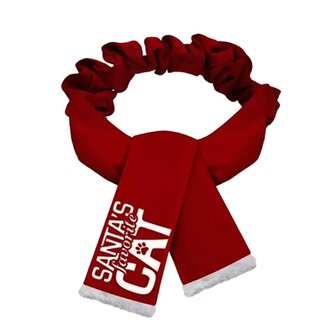 Plenty gifts kerst sjaal santa&#039;s favorite cat rood