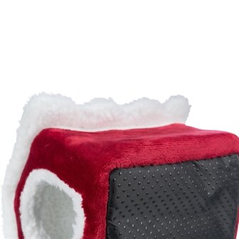 Trixie xmas cuddly cave degoe rood / wit
