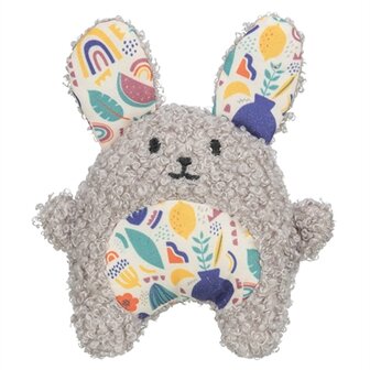 Trixie konijn pluche met kattenkruid / catnip grijs