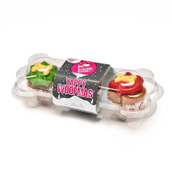 The barking bakery christmas yappy mini iced woofins trio assorti