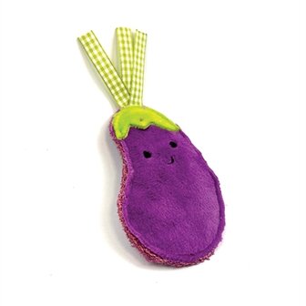 Happy pet tabby patch aubergines met catnip