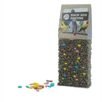 Back zoo nature cardboard treat block