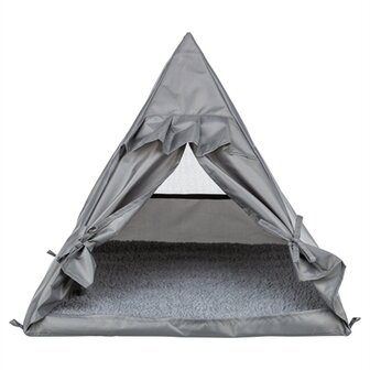 Trixie kattenmand tipi samoa grijs