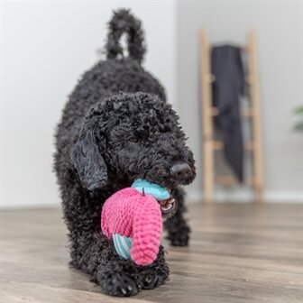 Trixie zeepaard stof roze / aqua