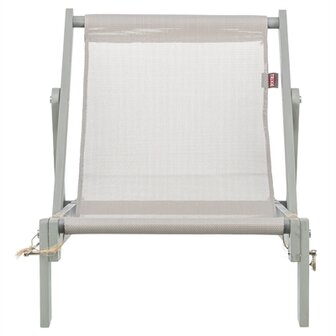 Trixie strandstoel hout grijs