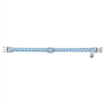 Trixie kattenhalsband stippen motief blauw