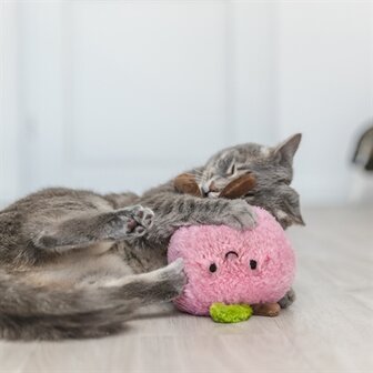 Trixie perzik xxl pluche met amerikaanse catnip