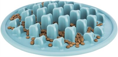 Trixie voermat slowfeeding pillars tpe blauw