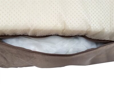 Woefwoef hondenmand velvet taupe Nu 80x67cm €59,95