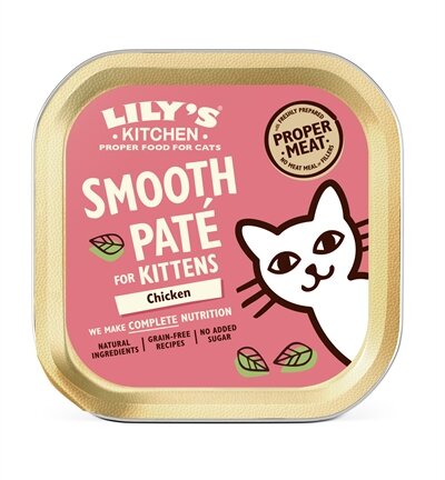 Lily's kitchen cat kitten smooth pate chicken