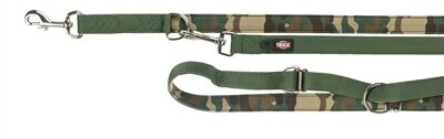 Trixie hondenriem premium neopreen verstelbaar camouflage groen