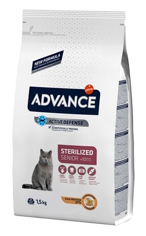 Advance cat sterilized sensitive senior 10+